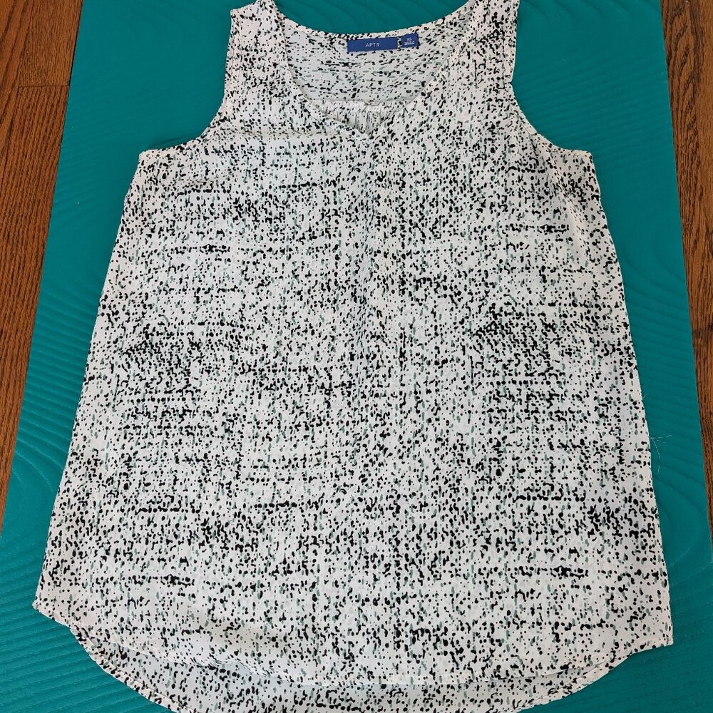 White Apt 9 Dressy Tank Small